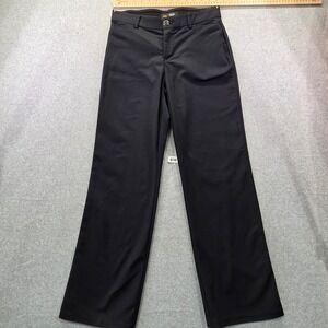 Lee Regular Fit Trouser Womens Black Mid Rise Straight Leg Dress Pants Size 8
